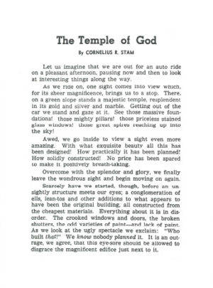 Booklet: Temple of God