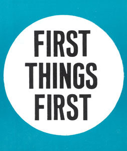 Children's Book: First Things First