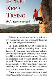 Tract: If You Keep Trying You'll Never Succeed (Glossy)